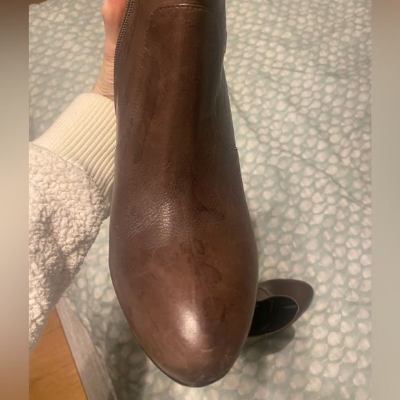 Vicenza purple ankle bootie with stacked heel - Picture 9 of 9